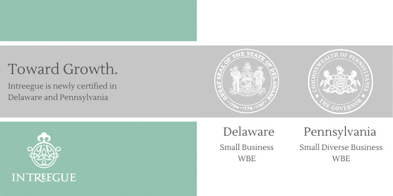 INTREEGUE COMPLETES DELAWARE AND PENNSYLVANIA CERTIFICATIONS